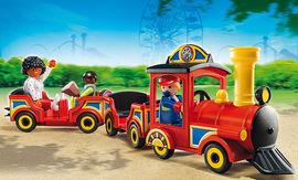 Trenul copiilor din parcul de distractie Playmobil