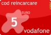 Cod reincarcare cartela Prepaid VODAFONE 5 Euro