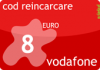 Cod reincarcare cartela prepaid vodafone 8 euro.