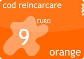 Cod reincarcare cartela ORANGE Prepay 9 Euro.