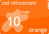 Cod reincarcare cartela ORANGE Prepay 10 Euro.