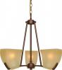 Candelabru KL2713 Samantha 3 Klausen/Primanova 3x60W E27 metal maro, sticla bej