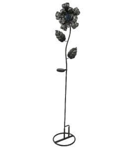 33327 Globo Flower, figurina solara metalica cu LED alb si tarus pentru iluminat exterior