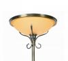 Lampadar clasic pentru sufragerie Sassari din alama antichizata si sticla chihlimbar