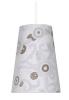 Pendul candellux erymus 1x60w e27 textil alb,