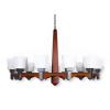 Candelabru arcada 12x 60w e27 230v abajur alb 2597