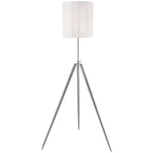 Lampadar sufragerie Globo La Nube 24658 nichel mat, crom, panza plisata alba