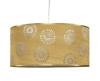 Pendul sufragerie candellux arum 1x60w e27 standard, textil auriu