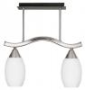 Suspensie living Candellux Tulipan 2x40W E14 lumanare, nichel satinat 30-60788