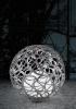 Globo Lighting 33753 glob solar Sphere argintiu diametru 40 cm, cu 4 LED-uri albe si tarus
