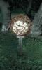 Globo Lighting 33750 lampa solara Globe lemn natur diametru 20 cm, cu 2 LED-uri albe si tarus