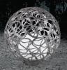 Globo Lighting 33755 glob solar Sphere argintiu diametru 60 cm, cu 4 LED-uri albe si tarus