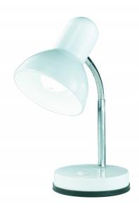 Lampa pentru birou flexibila Basic 60 W cu intrerupator si abajur alb, gri, albastru sau multicolor