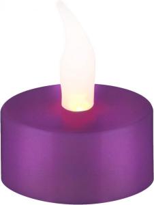 Set 3 lampi decorative LED Globo Tea Light 28172 violet