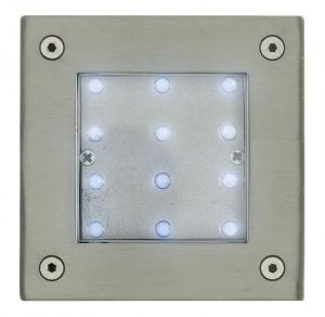 Set 3 spoturi LED patrate terasa LED iluminat exterior Eglo Park 1 86511 1,2W LED IP67, cu 3 LED-uri 1,2W cadou