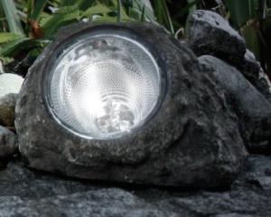 Globo Lighting 3302 spot solar Stone cu LED alb + galben