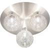 Plafoniera living globo new design 5662-3h nichel