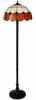 Lampadar Candellux TIMONA 2x60W E27 metal negru si sticla colorata 51-03402