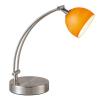 Lampa birou Globo Whisky 21911 nichel mat, sticla orange