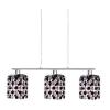 Lustra Candellux ROYAL 3x40W G9 crom si sticla transparenta cu negru 33-35885