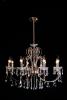 Candelabru Candellux Aurora 8x40W E14 lumanare, crom 38-97579 cu 8 becuri cadou