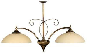 Lustra dormitor Candellux Dalia 2x60W E27 sferice, antique beige 32-67404