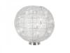 Veioza decorativa Globo Lighting 2594 Gallium 1 x 40 W, E27, aluminiu si nichel mat