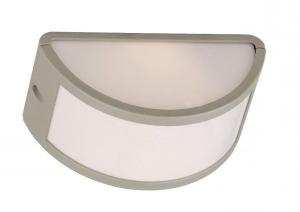 Aplica semicirculara pentru iluminat exterior Cornus, din aluminiu si plastic opal, IP 54