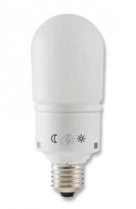 Bec economic IP 30 cu senzor crepuscular SenzorLight plus 11W 230V lumina calda