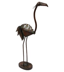 33313 Globo Flamingo, lampa solara ornamentala pentru iluminat exterior in gradina, cu LED alb