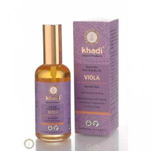 Ulei ayurvedic cu violete pentru toate tipurile de piele Khadi