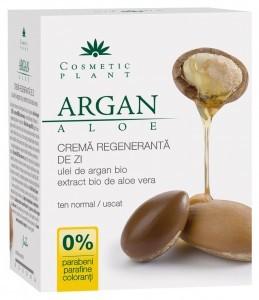 Crema regeneranta de zi cu Argan si lapte demachiant reconfortant