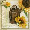 Servetel decorativ "sunflowers cream"