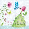 Servetel decorativ 'flower fairy'