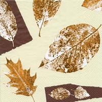 Servetel decorativ ,,Fall collage cream brown'