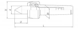 Varf de centrare rotativ NCK-A MK 3