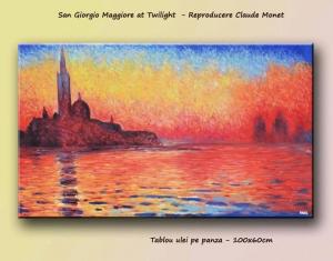 San Giorgio Maggiore at Twilight (100x60cm) Reproducere