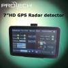 Detector radar 7inch, cu gps, monitor hd si
