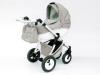 Carucior pentru copii 3 in 1 mykids amber grey-white