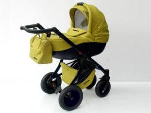 Carucior Pentru Copii 3 In 1 Mykids Amber Green-Black