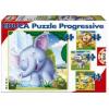 Puzzle progresiv cu animalute