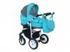 Carucior copii 3 in 1 MyKids Germany Albastru Deschis