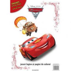 Pachet Carte de Povesti si Carte de Colorat Cars 2