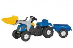 Tractor Cu Pedale Si Remorca Copii ROLLY TOYS 023929 Blue