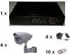 Sisteme supraveghere video pro1419 : dvr 4 canale 100/100fps + 4