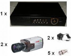 Sisteme supraveghere video PRO1213 : DVR 4 canale 100/100FPS + 2 camere supraveghere BIG-354SN