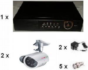 Sisteme supraveghere video PRO1221 : DVR 4 canale 100/100FPS + 2 camere supraveghere BIG-67SN