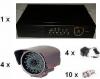Sisteme supraveghere video pro1403 : dvr 4 canale 100/100fps + 4