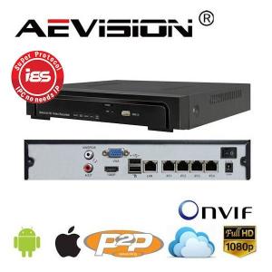 NVR 4 Canale POE AEVISION AE-N6100-4EP/48