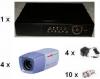 Sisteme supraveghere video PRO1412 : DVR 4 canale 100/100FPS + 4 camere supraveghere BIG-347SNH